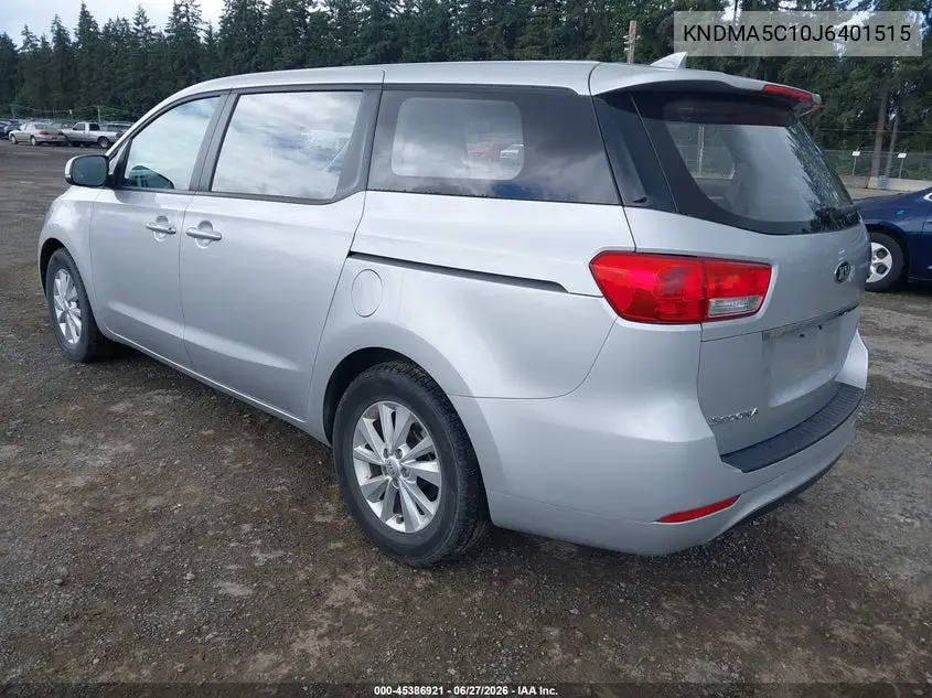 2018 Kia Sedona L VIN: KNDMA5C10J6401515 Lot: 45386921