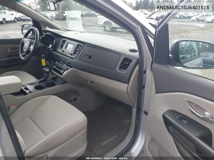 2018 Kia Sedona L VIN: KNDMA5C10J6401515 Lot: 45386921