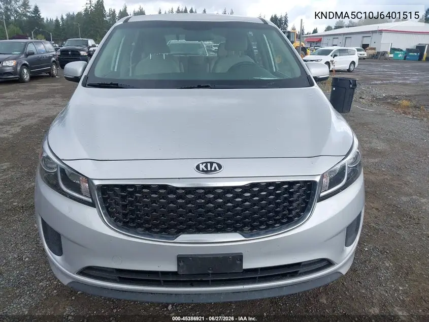 2018 Kia Sedona L VIN: KNDMA5C10J6401515 Lot: 45386921