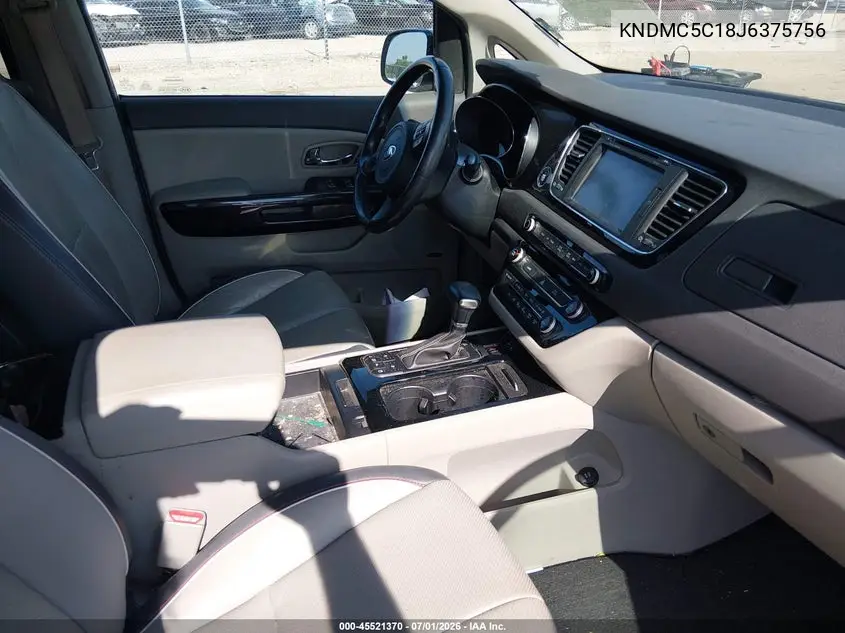 2018 Kia Sedona Sx VIN: KNDMC5C18J6375756 Lot: 45521370