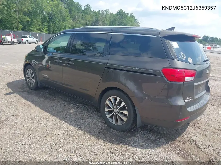 2018 Kia Sedona Sx VIN: KNDMC5C12J6359357 Lot: 45540785