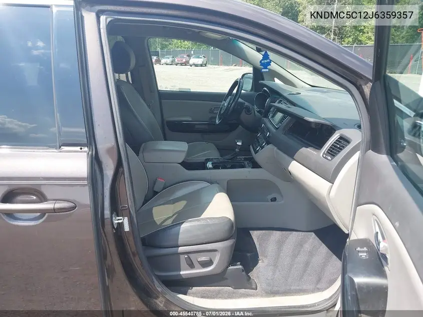 2018 Kia Sedona Sx VIN: KNDMC5C12J6359357 Lot: 45540785