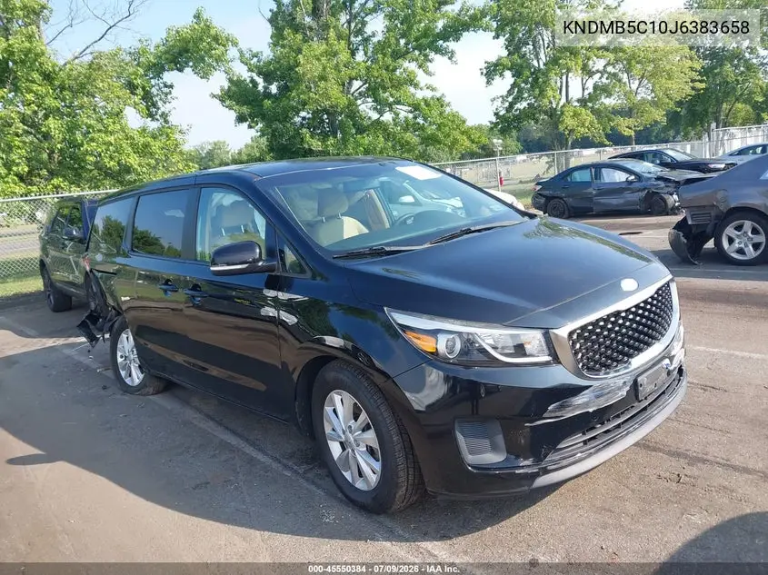 2018 Kia Sedona Lx VIN: KNDMB5C10J6383658 Lot: 45550384