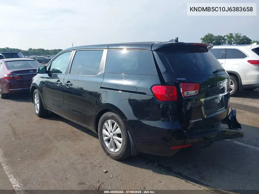2018 Kia Sedona Lx VIN: KNDMB5C10J6383658 Lot: 45550384