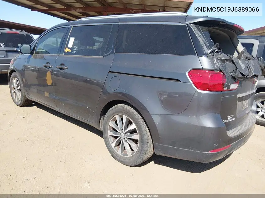 2018 Kia Sedona Sx VIN: KNDMC5C19J6389066 Lot: 45561221