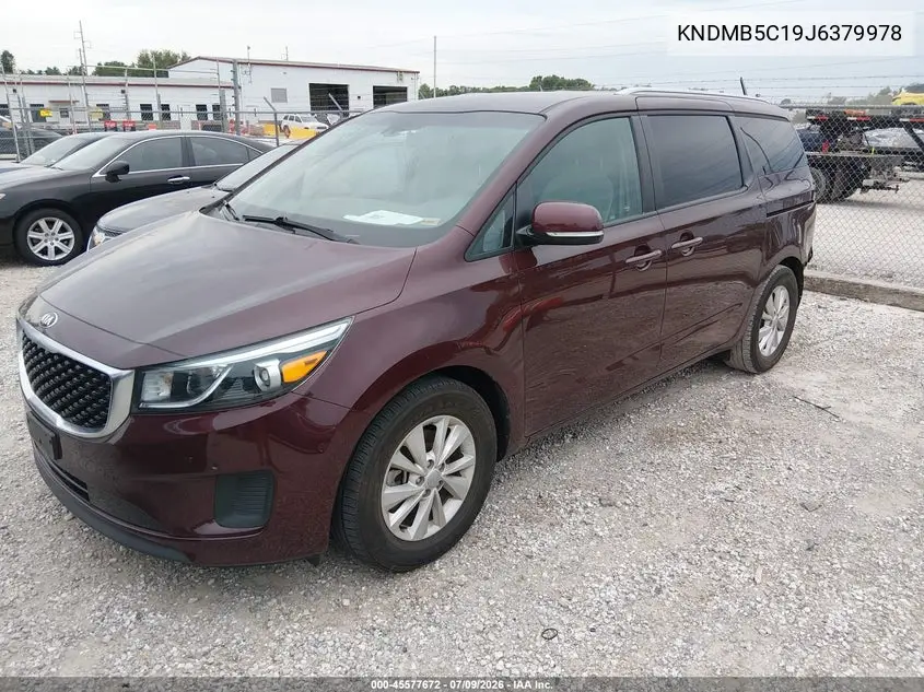 2018 Kia Sedona Lx VIN: KNDMB5C19J6379978 Lot: 45577672