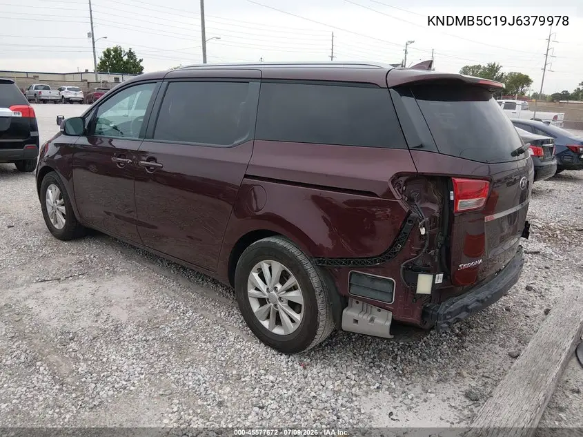 2018 Kia Sedona Lx VIN: KNDMB5C19J6379978 Lot: 45577672