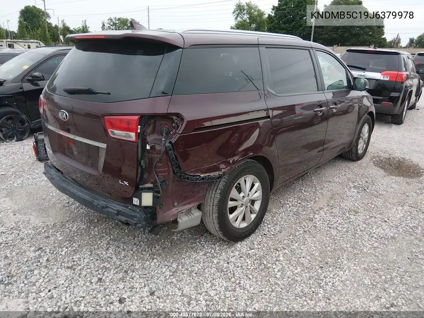 2018 Kia Sedona Lx VIN: KNDMB5C19J6379978 Lot: 45577672