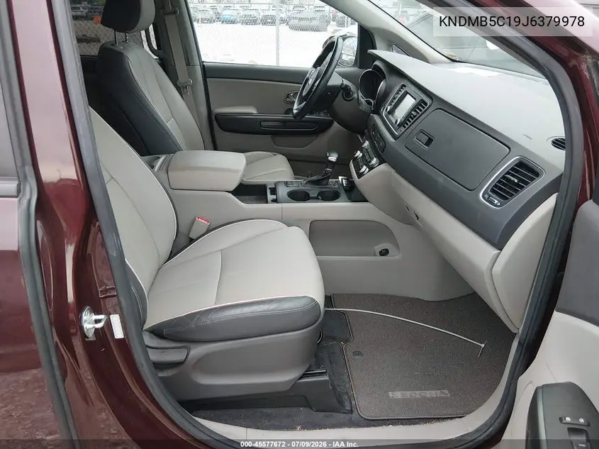 2018 Kia Sedona Lx VIN: KNDMB5C19J6379978 Lot: 45577672