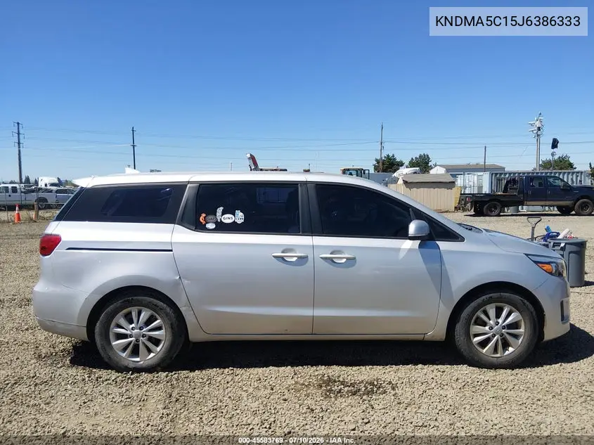 2018 Kia Sedona L VIN: KNDMA5C15J6386333 Lot: 45583769