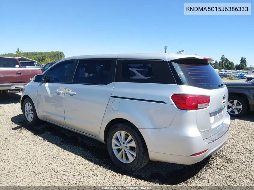 2018 Kia Sedona L VIN: KNDMA5C15J6386333 Lot: 45583769