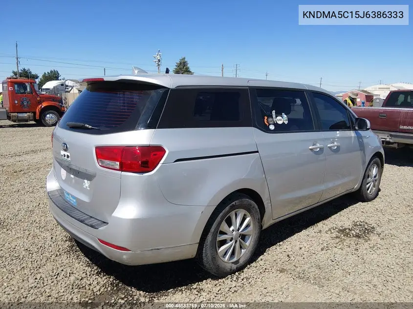 2018 Kia Sedona L VIN: KNDMA5C15J6386333 Lot: 45583769