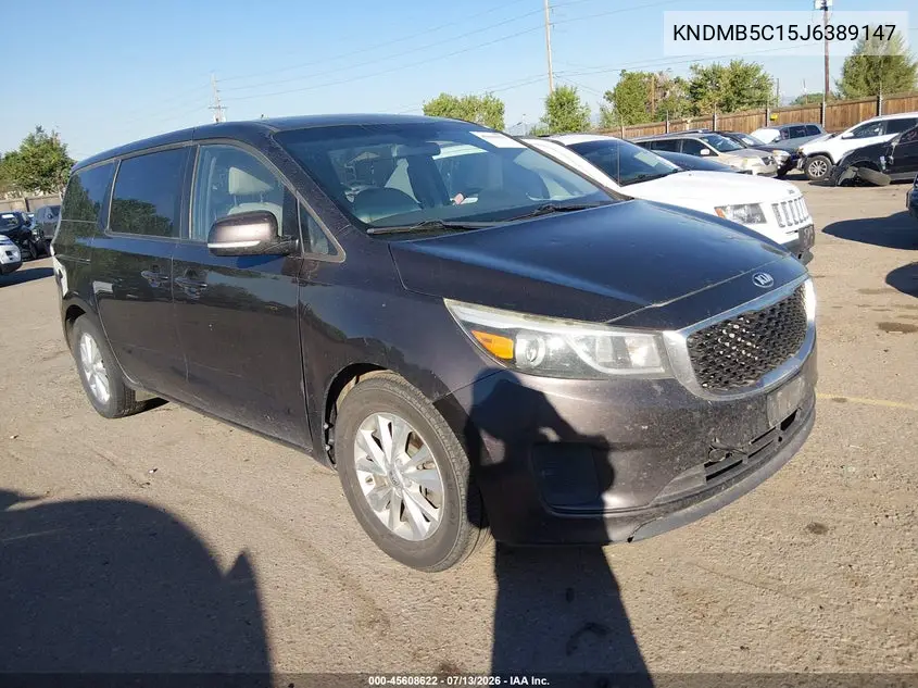 2018 Kia Sedona Lx VIN: KNDMB5C15J6389147 Lot: 45608622