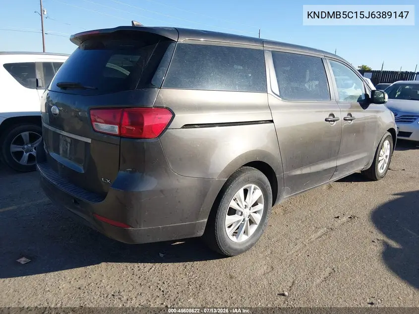 2018 Kia Sedona Lx VIN: KNDMB5C15J6389147 Lot: 45608622