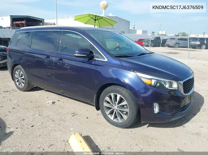 2018 Kia Sedona Sx VIN: KNDMC5C17J6376509 Lot: 45613049