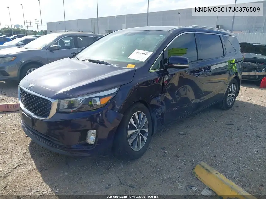2018 Kia Sedona Sx VIN: KNDMC5C17J6376509 Lot: 45613049