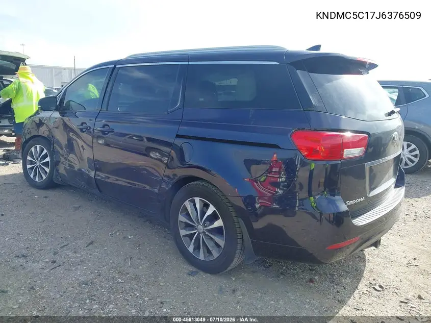 2018 Kia Sedona Sx VIN: KNDMC5C17J6376509 Lot: 45613049
