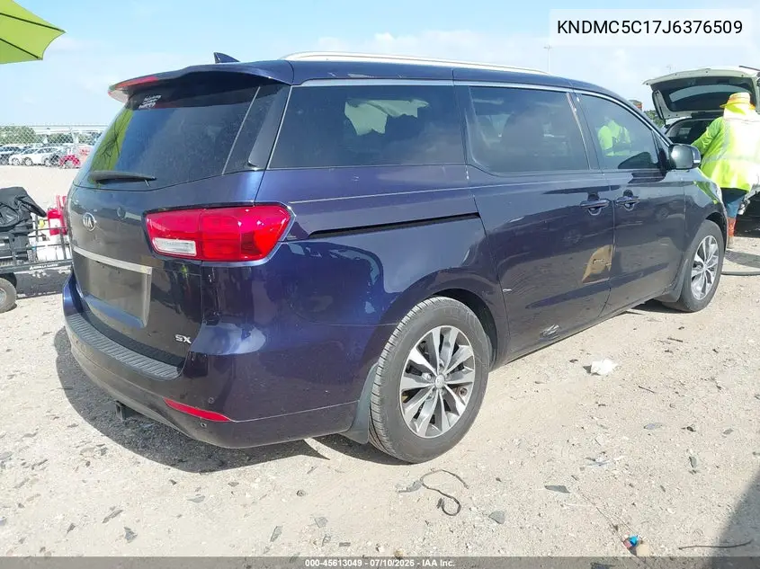2018 Kia Sedona Sx VIN: KNDMC5C17J6376509 Lot: 45613049