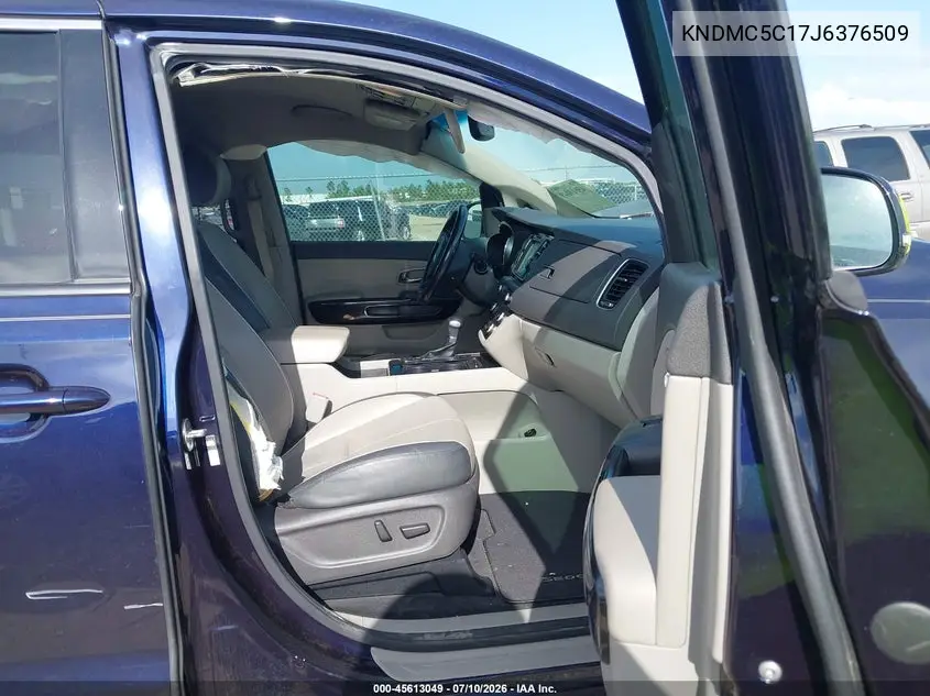2018 Kia Sedona Sx VIN: KNDMC5C17J6376509 Lot: 45613049