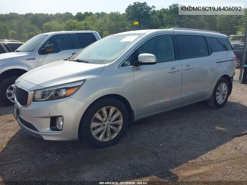 2018 Kia Sedona Ex VIN: KNDMC5C19J6406092 Lot: 45623476