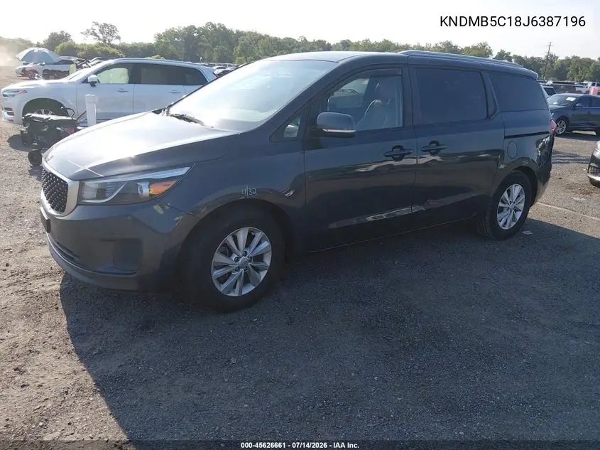 2018 Kia Sedona Lx VIN: KNDMB5C18J6387196 Lot: 45626661