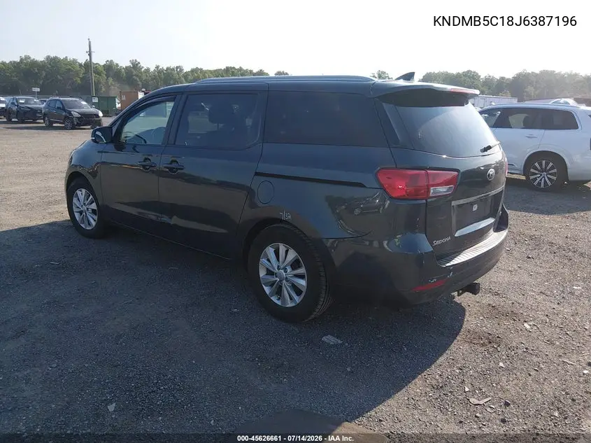 2018 Kia Sedona Lx VIN: KNDMB5C18J6387196 Lot: 45626661