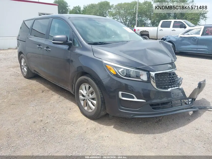 2019 Kia Sedona Lx VIN: KNDMB5C18K6571488 Lot: 45509301