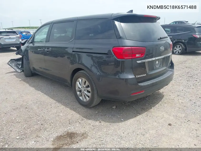 2019 Kia Sedona Lx VIN: KNDMB5C18K6571488 Lot: 45509301