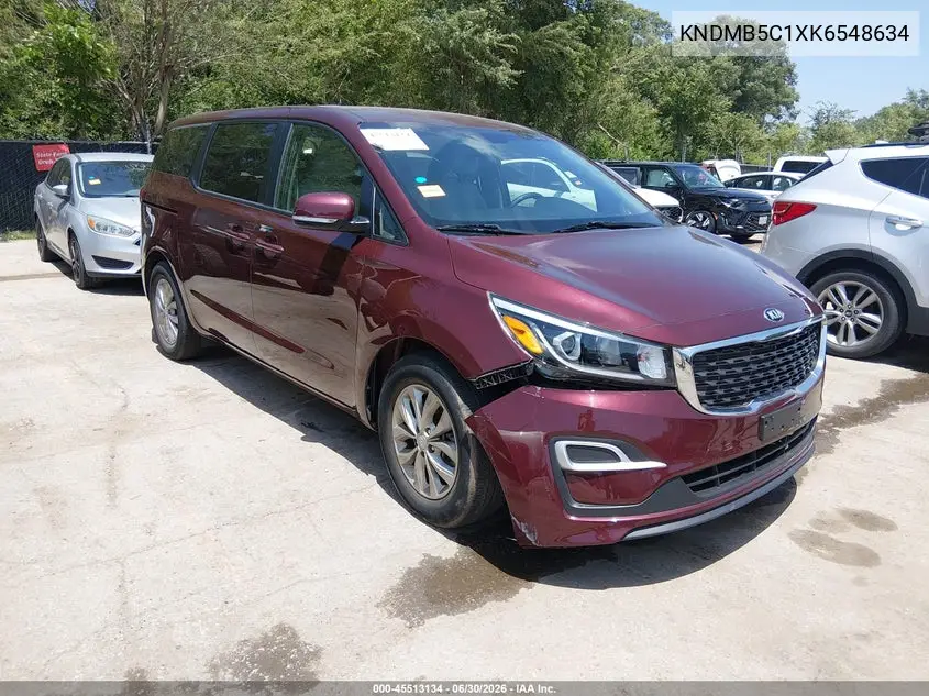 2019 Kia Sedona Lx VIN: KNDMB5C1XK6548634 Lot: 45513134
