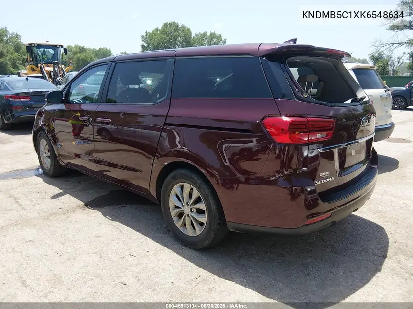 2019 Kia Sedona Lx VIN: KNDMB5C1XK6548634 Lot: 45513134