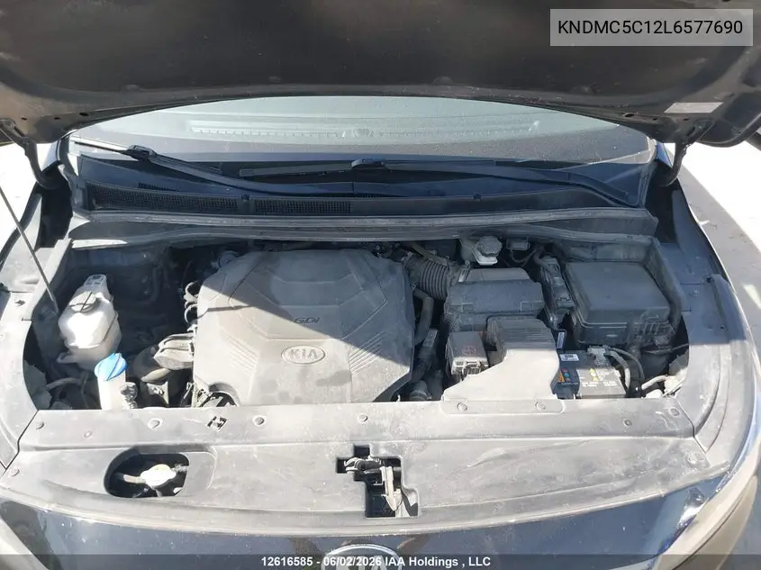 2020 Kia Sedona Ex/Sx VIN: KNDMC5C12L6577690 Lot: 12616585