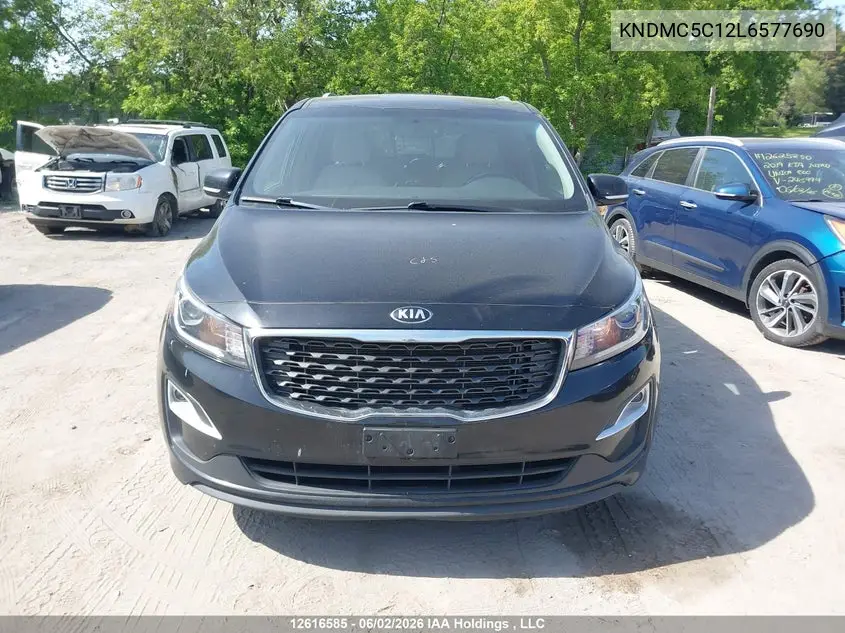 2020 Kia Sedona Ex/Sx VIN: KNDMC5C12L6577690 Lot: 12616585