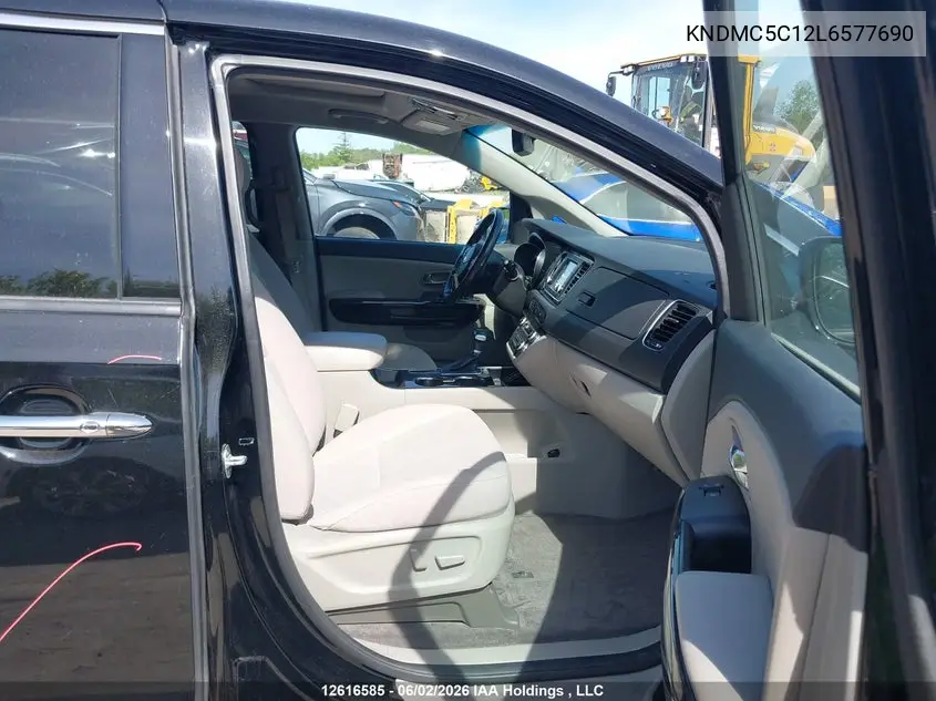 2020 Kia Sedona Ex/Sx VIN: KNDMC5C12L6577690 Lot: 12616585