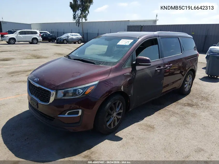 2020 Kia Sedona Ex VIN: KNDMB5C19L6642313 Lot: 45457461
