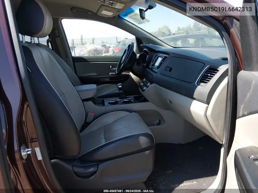 2020 Kia Sedona Ex VIN: KNDMB5C19L6642313 Lot: 45457461