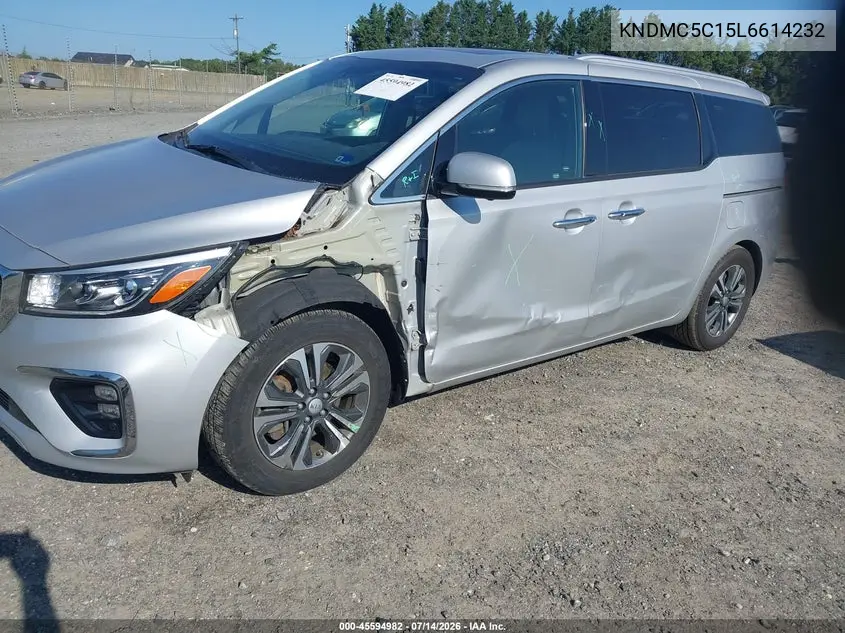 2020 Kia Sedona Sx VIN: KNDMC5C15L6614232 Lot: 45594982