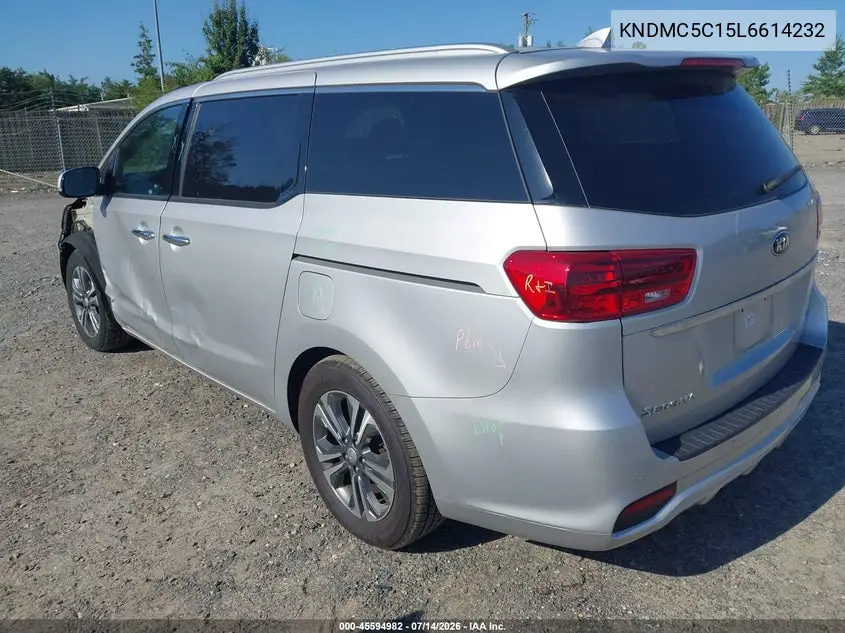 2020 Kia Sedona Sx VIN: KNDMC5C15L6614232 Lot: 45594982