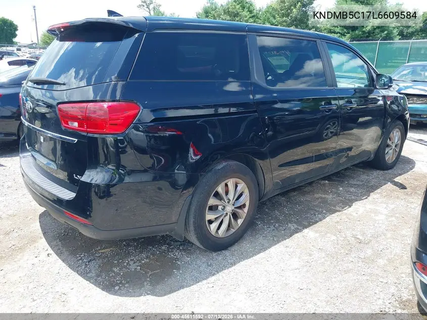 2020 Kia Sedona Lx VIN: KNDMB5C17L6609584 Lot: 45611592