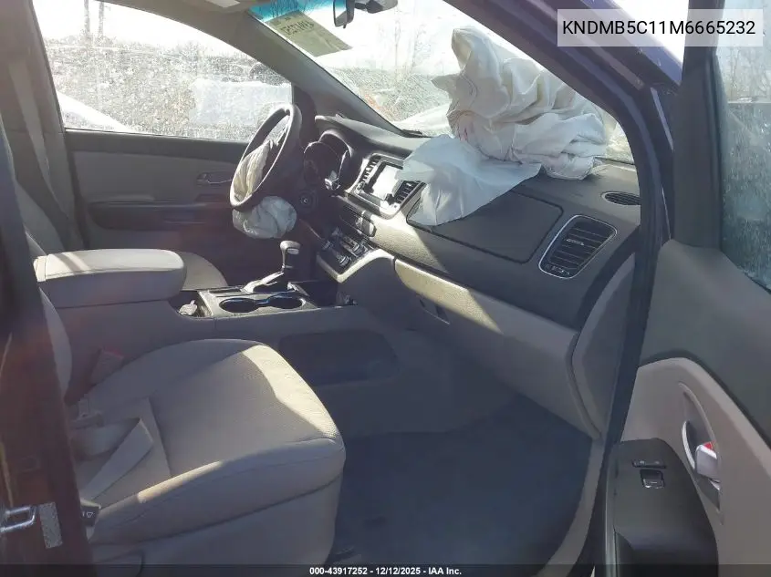 KNDMB5C11M6665232 2021 Kia Sedona Lx
