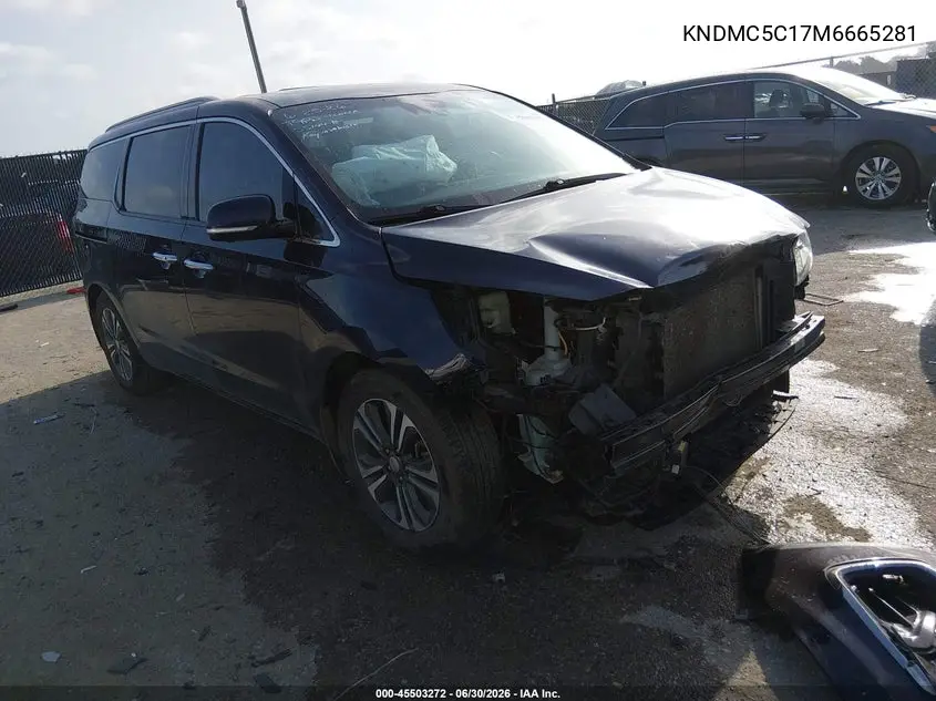 2021 Kia Sedona Sx VIN: KNDMC5C17M6665281 Lot: 45503272