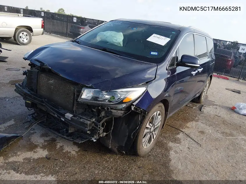 2021 Kia Sedona Sx VIN: KNDMC5C17M6665281 Lot: 45503272