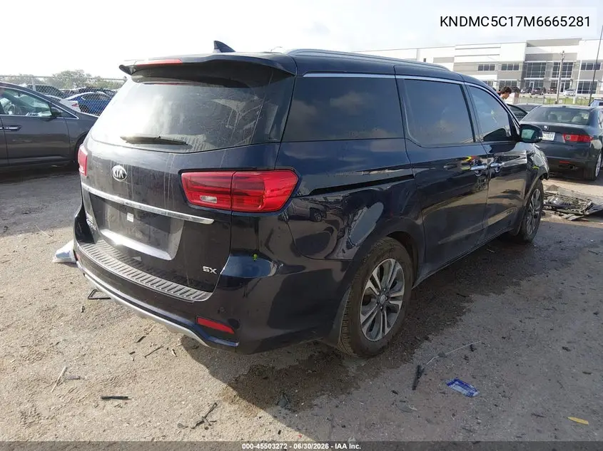 2021 Kia Sedona Sx VIN: KNDMC5C17M6665281 Lot: 45503272