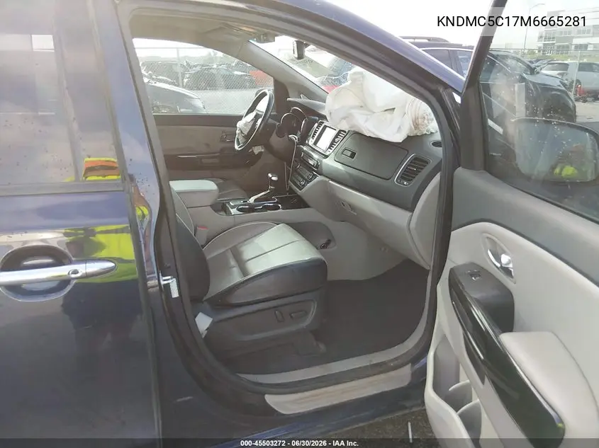 2021 Kia Sedona Sx VIN: KNDMC5C17M6665281 Lot: 45503272