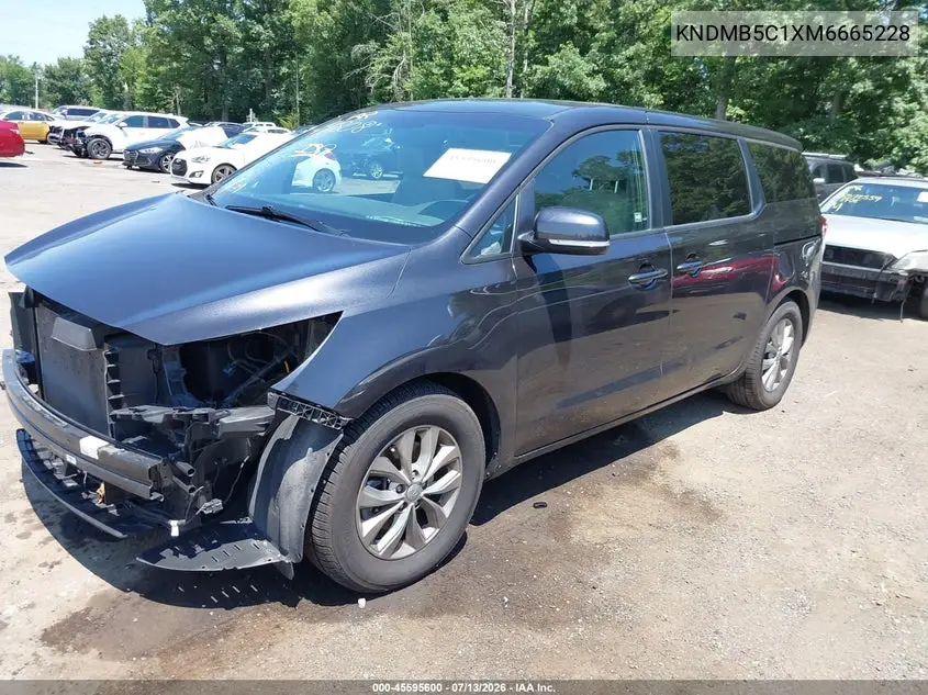 2021 Kia Sedona Lx VIN: KNDMB5C1XM6665228 Lot: 45595600