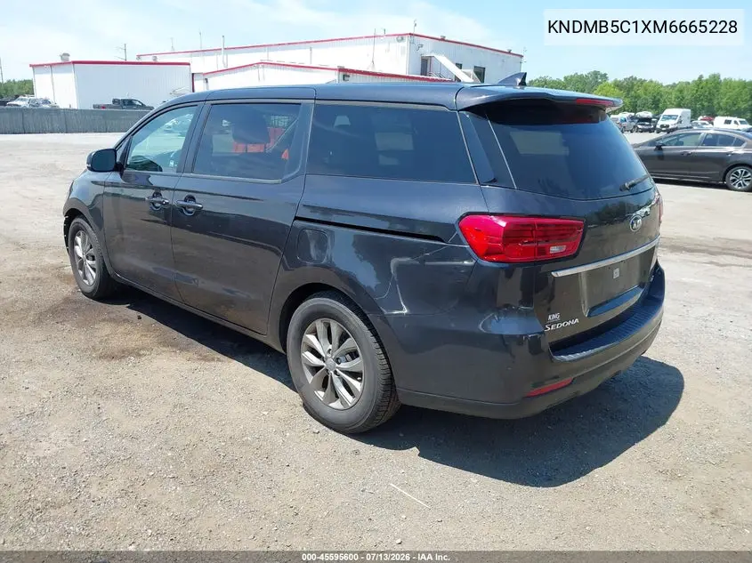 2021 Kia Sedona Lx VIN: KNDMB5C1XM6665228 Lot: 45595600
