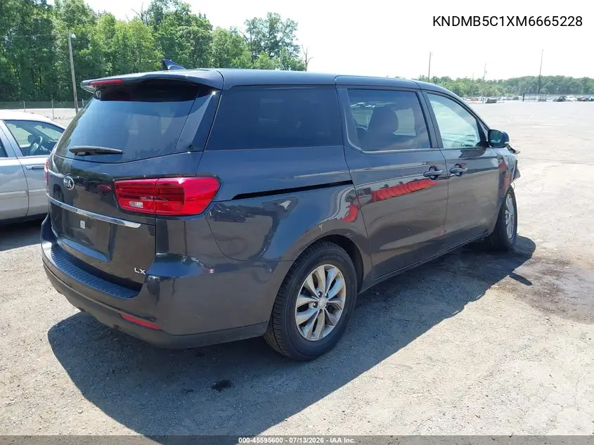 2021 Kia Sedona Lx VIN: KNDMB5C1XM6665228 Lot: 45595600