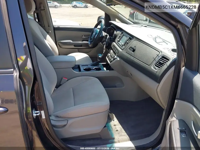 2021 Kia Sedona Lx VIN: KNDMB5C1XM6665228 Lot: 45595600