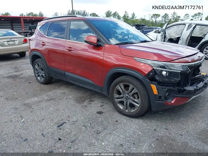2021 Kia Seltos S VIN: KNDEU2AA3M7172761 Lot: 45182941