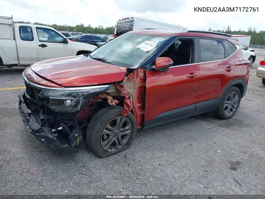 2021 Kia Seltos S VIN: KNDEU2AA3M7172761 Lot: 45182941