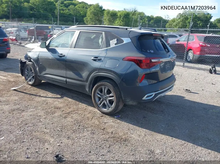 2021 Kia Seltos S VIN: KNDEUCAA1M7203964 Lot: 45204555